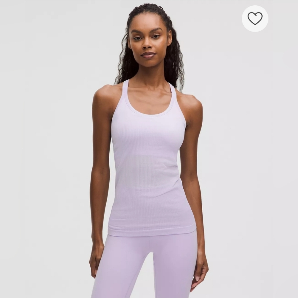 Lululemon Ebb To Street Tank Top Lavender Size 12